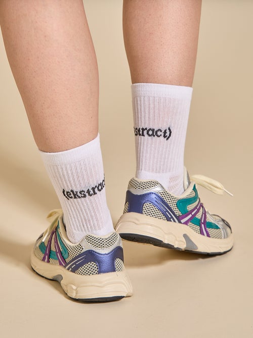 Pack de 2 pares de meias altas antiderrapantes - (ekstract) - Kiabi