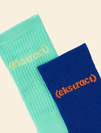 Ekstract - Pack de 2 pares de meias altas antiderrapantes