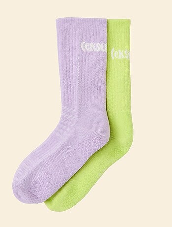 Ekstract - Pack de 2 pares de meias altas antiderrapantes