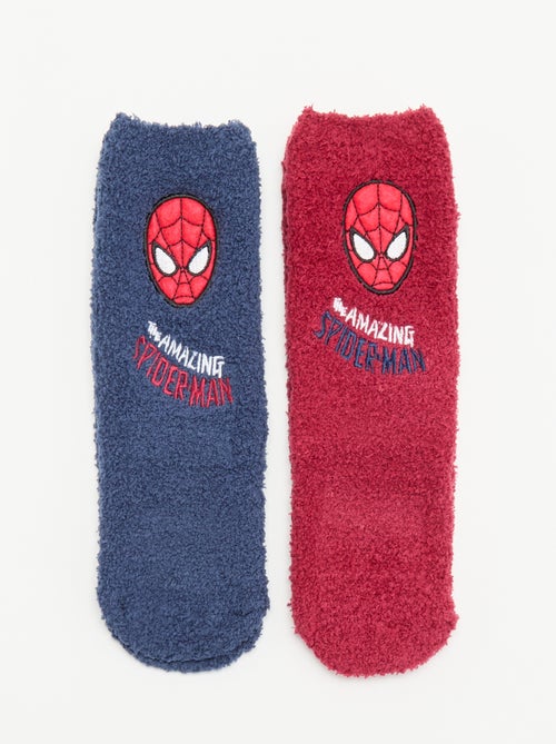 Pack de 2 pares de meias antiderrapantes \'Marvel\' \'Spider-Man\' - Kiabi