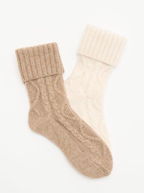 Pack de 2 pares de meias - Kiabi Pack de 2 pares de meias - Kiabi