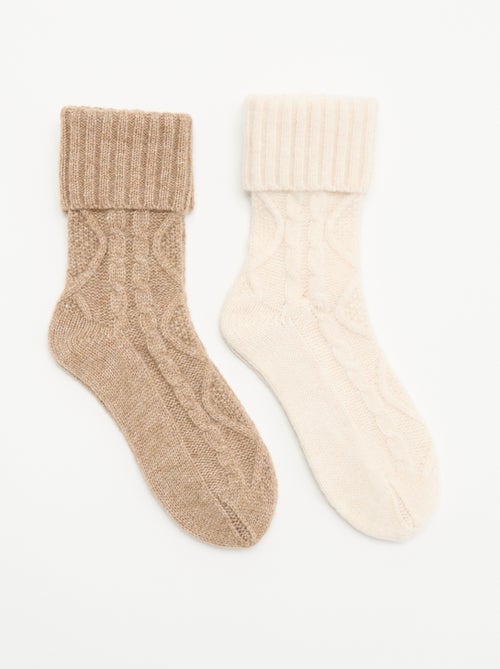 Pack de 2 pares de meias - Kiabi Pack de 2 pares de meias - Kiabi