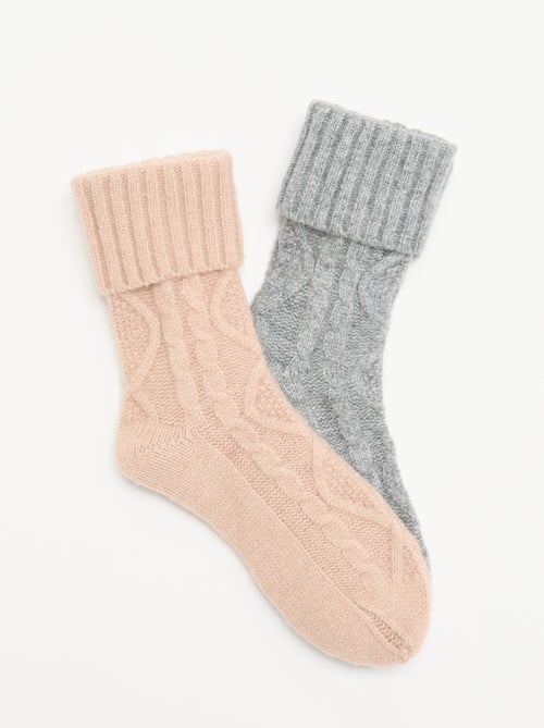 Pack de 2 pares de meias - Kiabi Pack de 2 pares de meias - Kiabi