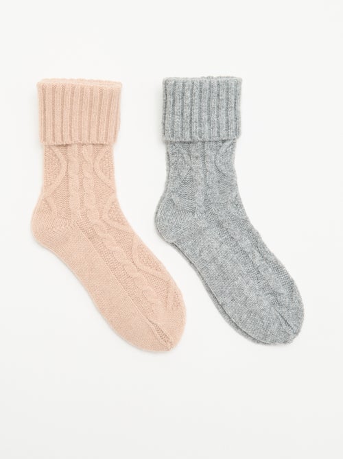 Pack de 2 pares de meias - Kiabi Pack de 2 pares de meias - Kiabi