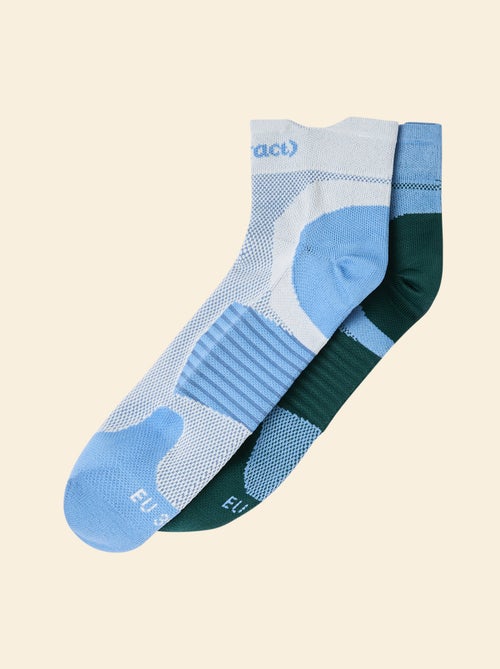 Pack de 2 pares de meias compressivas de algodão (ekstract) - Kiabi