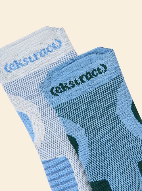 Pack de 2 pares de meias compressivas de algodão (ekstract) - Kiabi