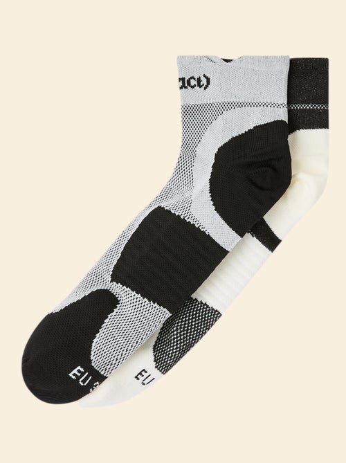 Pack de 2 pares de meias compressivas de algodão (ekstract) - Kiabi