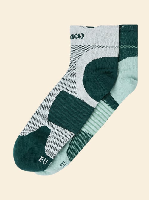 Pack de 2 pares de meias compressivas de algodão (ekstract) - Kiabi