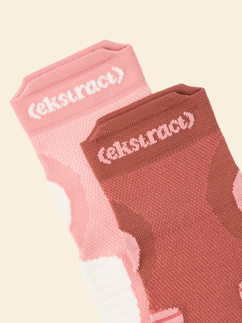 Pack de 2 pares de meias compressivas (ekstract) Castanho - Kiabi