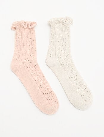 Pack de 2 pares de meias curtas divertidas
