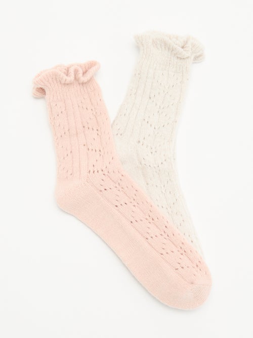 Pack de 2 pares de meias curtas divertidas - Kiabi