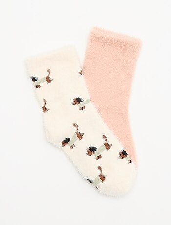 Pack de 2 pares de meias de fantasia