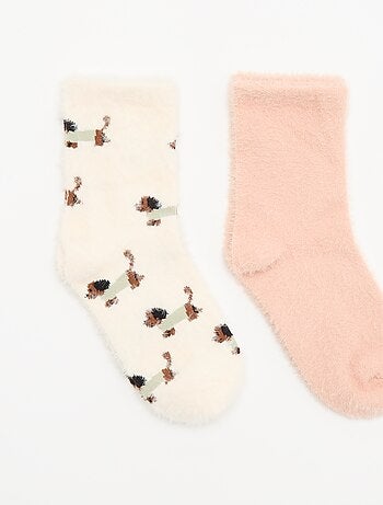 Pack de 2 pares de meias de fantasia