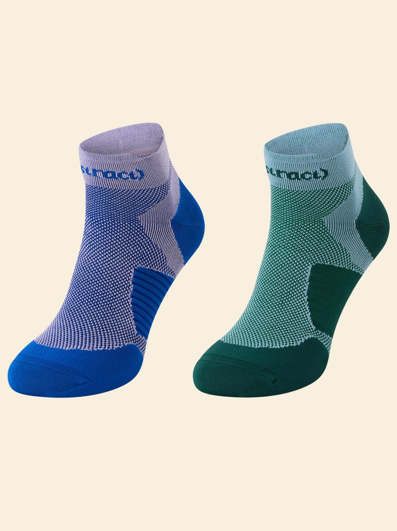 Pack de 2 pares de meias de cano alto - (ekstract) Violeta - Kiabi