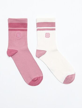 Pack de 2 pares de meias de mulher - Kiabi