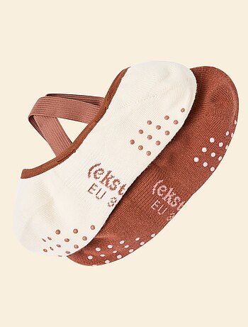 Pack de 2 pares de meias de yoga (ekstract) em algodão