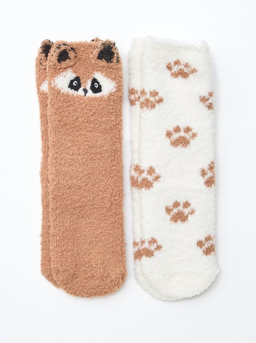 Pack de 2 pares de meias fantasia - Kiabi