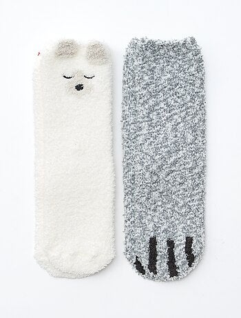 Pack de 2 pares de meias fantasia