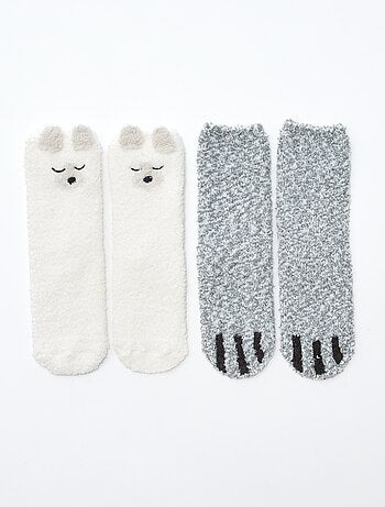 Pack de 2 pares de meias fantasia