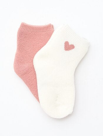 Pack de 2 pares de meias fantasia curtas