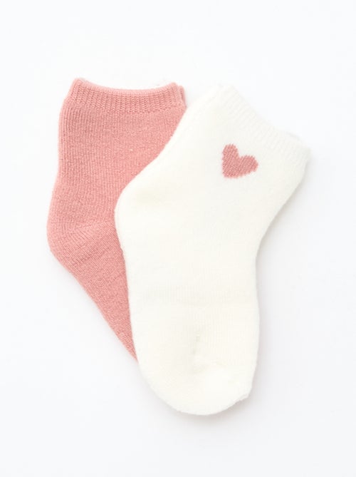 Pack de 2 pares de meias fantasia curtas - Kiabi