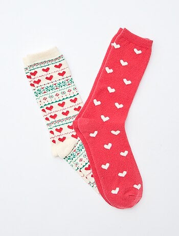 Pack de 2 Pares de Meias Fantasia Natal