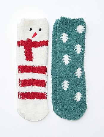 Pack de 2 pares de meias fantasia