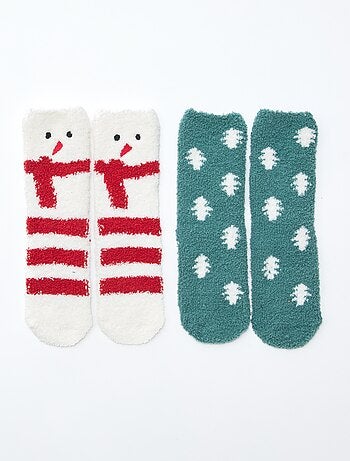 Pack de 2 pares de meias fantasia