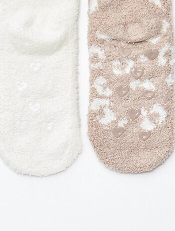 Pack de 2 Pares de Meias Felpudas Fantasia