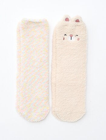 Pack de 2 Pares de Meias Felpudas Fantasia