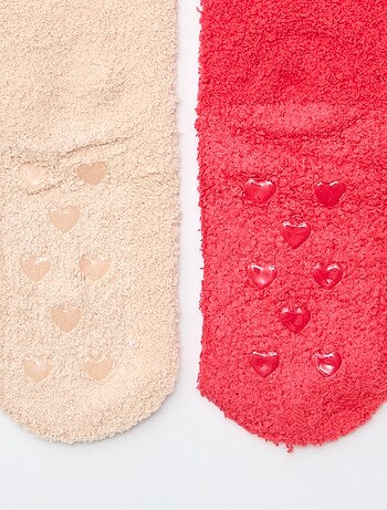 Pack de 2 Pares de Meias Felpudas Fantasia