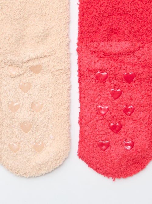 Pack de 2 pares de meias fofinhas fantasia - Kiabi