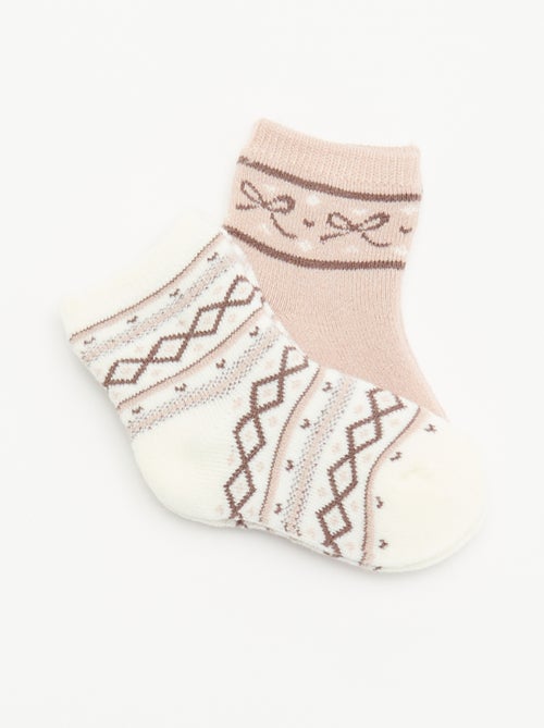 Pack de 2 pares de meias forradas - Kiabi