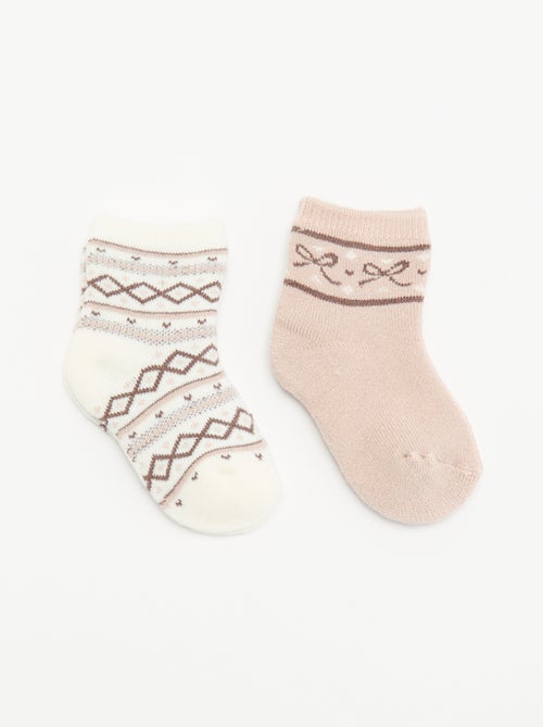 Pack de 2 pares de meias forradas - Kiabi