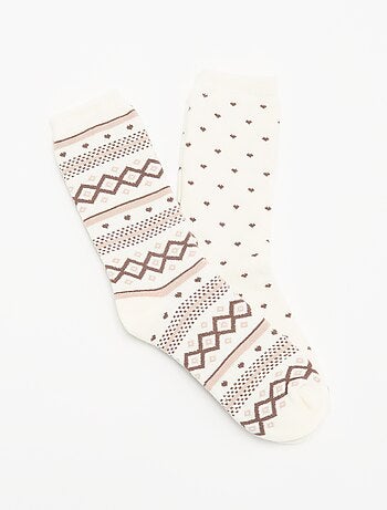 Pack de 2 pares de meias forradas