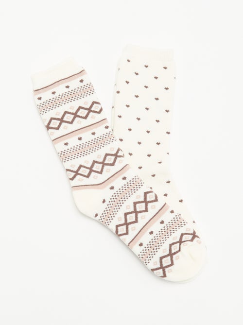 Pack de 2 pares de meias forradas - Kiabi