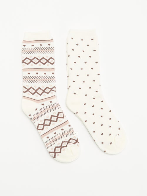 Pack de 2 pares de meias forradas - Kiabi