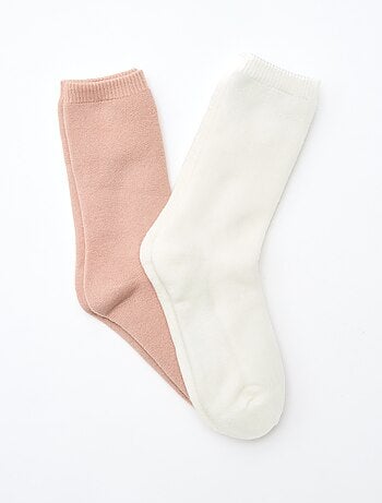 Pack de 2 pares de meias lisas