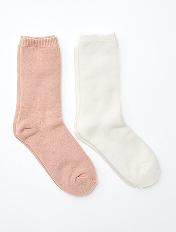 Pack de 2 pares de meias lisas