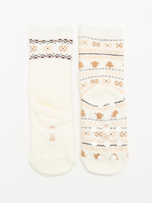 Pack de 2 pares de meias quentes - Kiabi