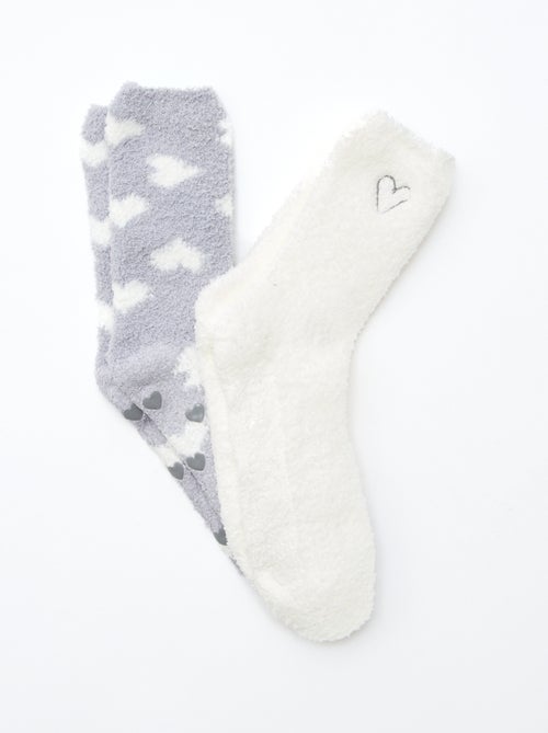 Pack de 2 pares de meias quentes - Kiabi