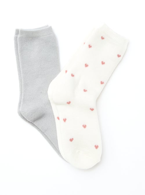 Pack de 2 pares de meias quentes - Kiabi