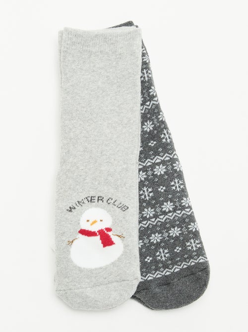 Pack de 2 pares de meias quentes - Kiabi