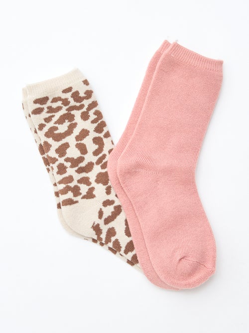 Pack de 2 pares de meias quentes - Kiabi