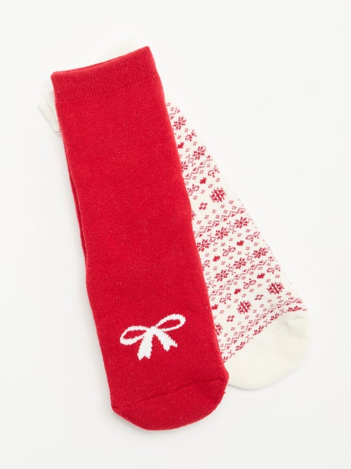 Pack de 2 pares de meias quentes - Kiabi