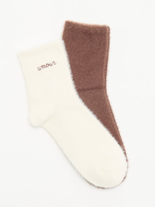 Pack de 2 pares de meias-soquete - Kiabi