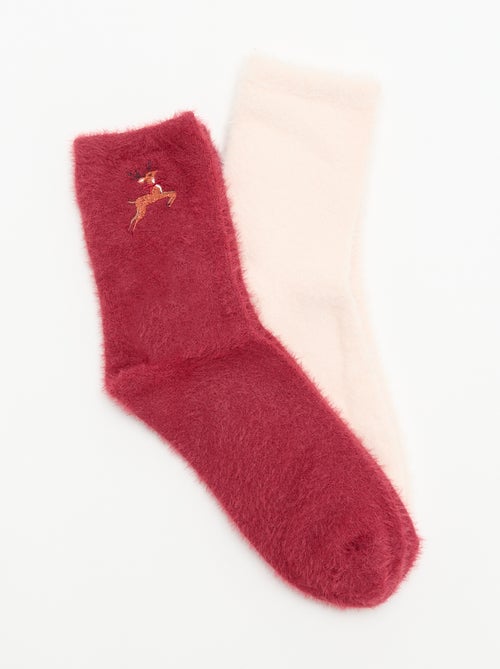 Pack de 2 pares de meias-soquete - Kiabi