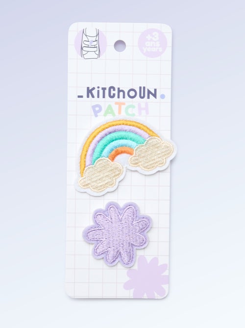 Pack de 2 patches de encaixe para personalizar as tuas sapatilhas 'Kitchoun' - Kiabi