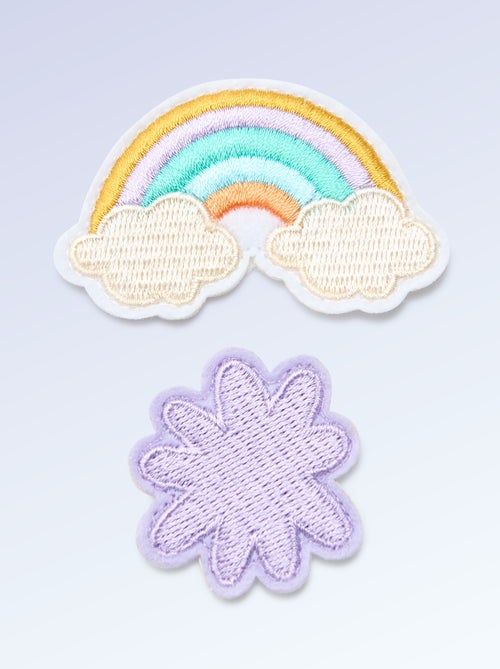 Pack de 2 patches de encaixe para personalizar as tuas sapatilhas 'Kitchoun' - Kiabi