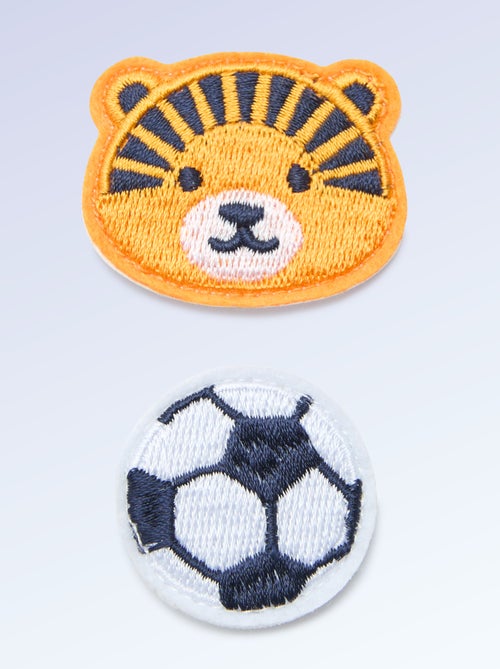 Pack de 2 patches de encaixe para personalizar os teus ténis 'Kitchoun' - Kiabi